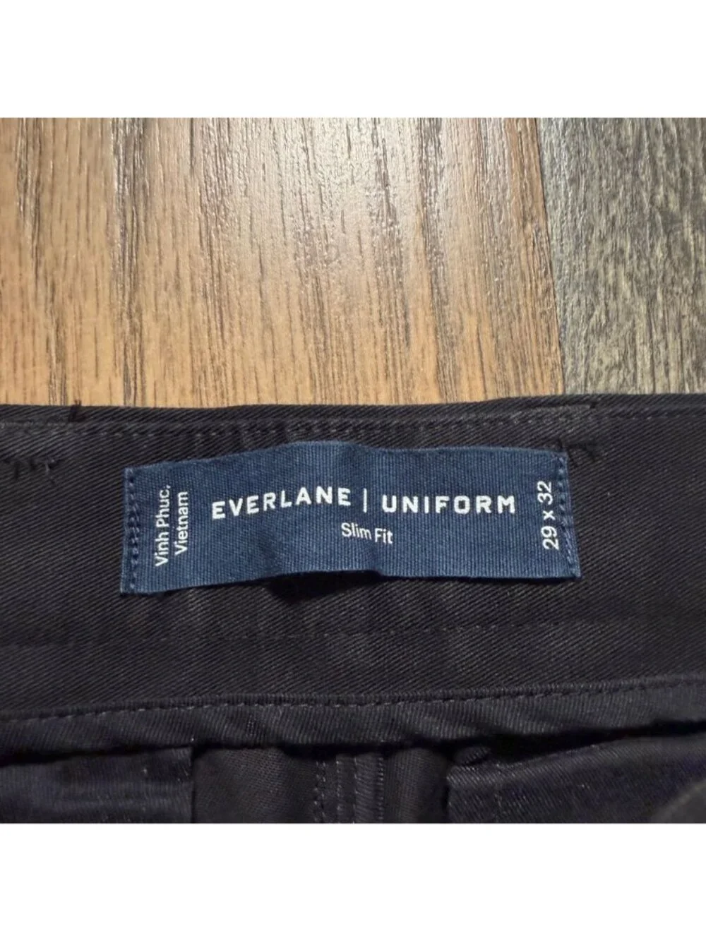 Everlane The Performance Chino | Uniform Slim Black Size 29x32 NWT